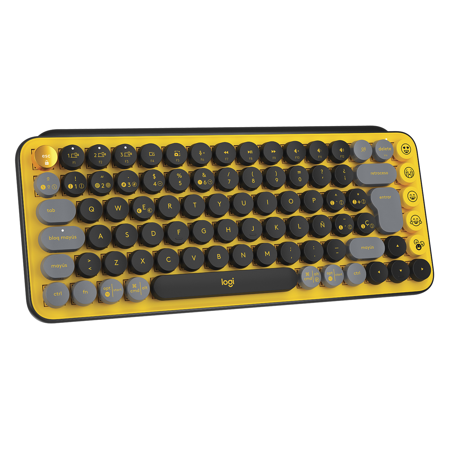 TECLADO LOGITECH 920-010713 POP KEYS AMARILLO - 3