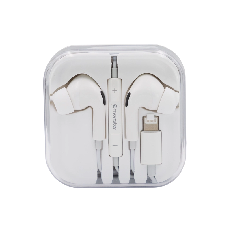 AUDÍFONOS MONSTER AUDIO MANOS LIBRES L21WT LIGHTNING BLANCO - 2