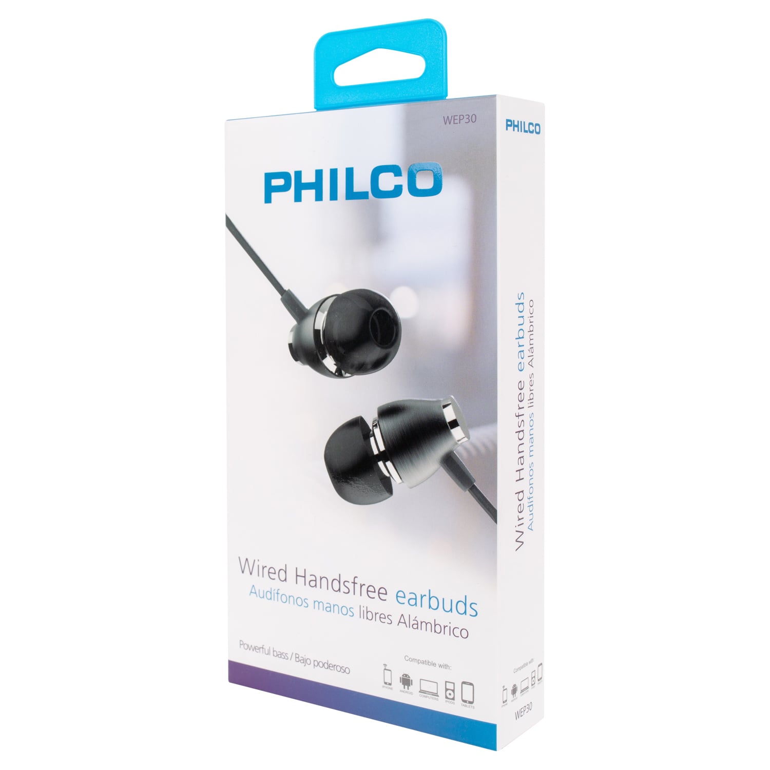 AUDÍFONOS PHILCO MANOS LIBRES WEP30 NEGRO - 2