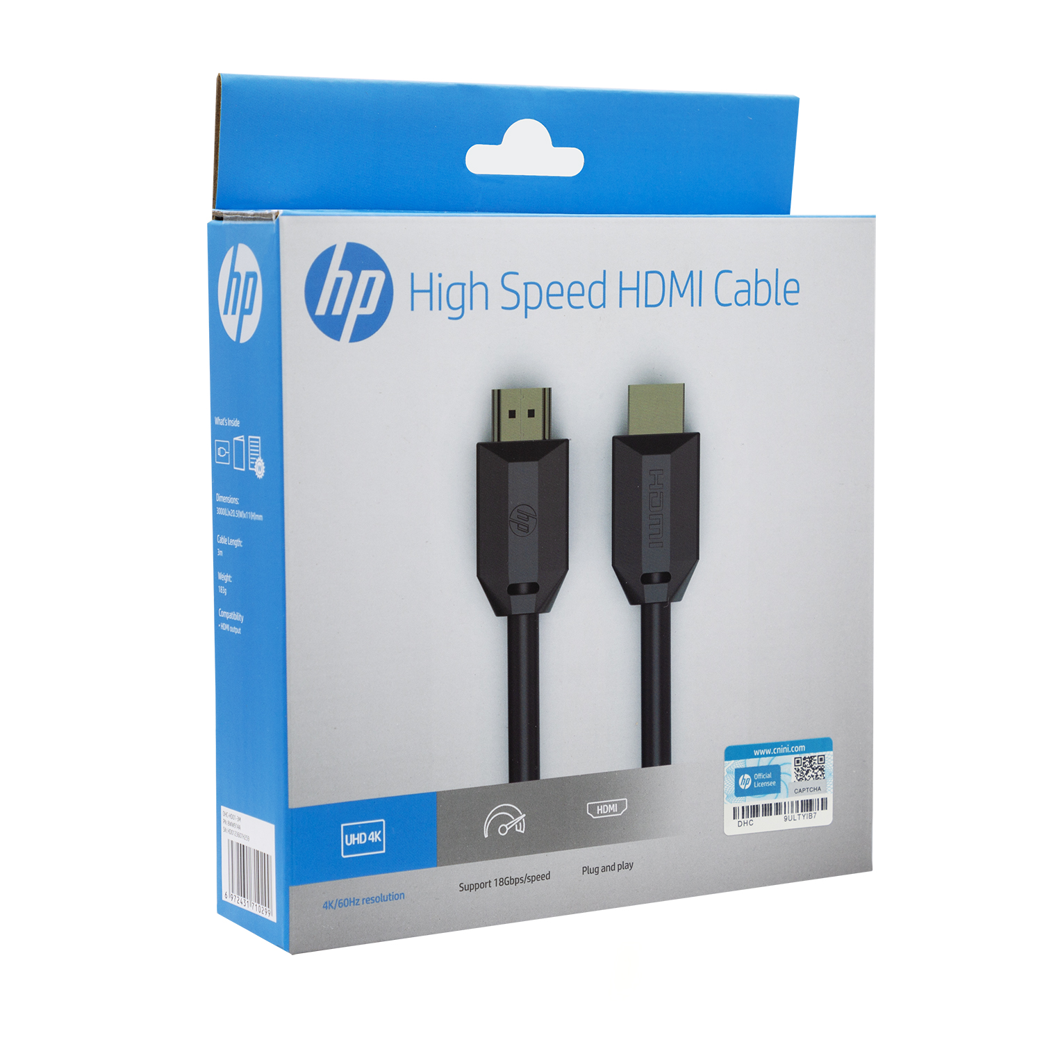 CABLE HP DHC-HD01-03M HDMI BLINDADO 4 K 18 GBPS 3 METROS - 4
