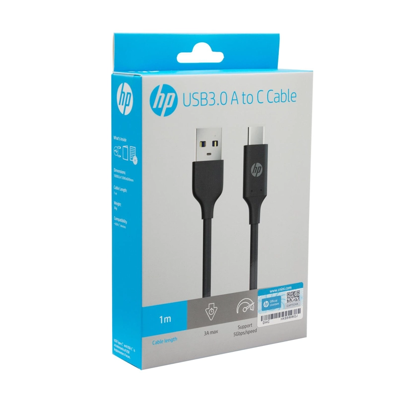 CABLE HP DHC-TC101 USB-A 1M NEGRO 8 PINES - 4