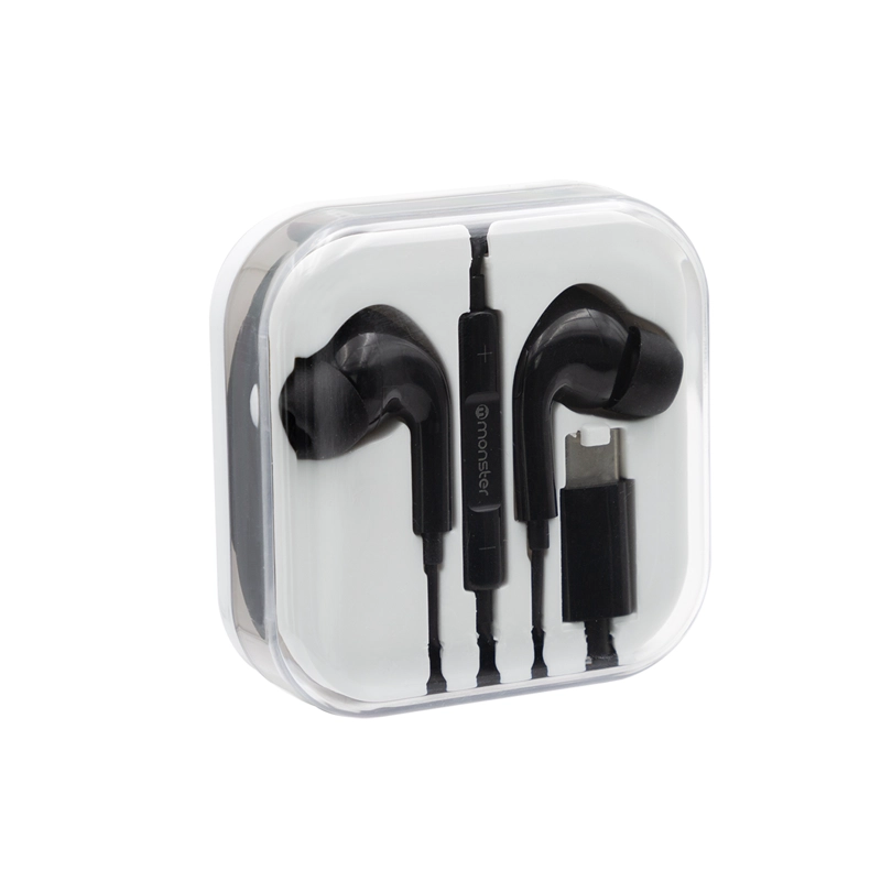 AUDÍFONOS MONSTER AUDIO MANOS LIBRES C21WT  NEGRO CONECTOR TIPO C - 3
