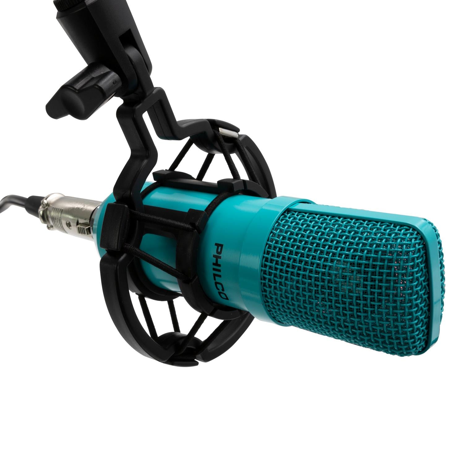 KIT STUDIO PHILCO MICROPH C/SOP/POP/STAND/USB SOUND CARD AZUL - 4