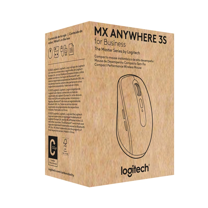 MOUSE INALÁMBRICO LOGITECH 910-006960 MX ANYWHERE 3S GRAFITO - 3