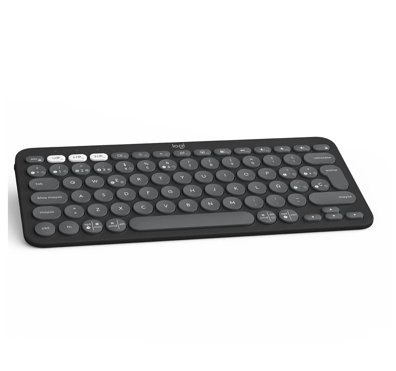 TECLADO INALÁMBRICO LOGITECH 920-011783 PEBBLE 2 K380 GRAFITO - 1
