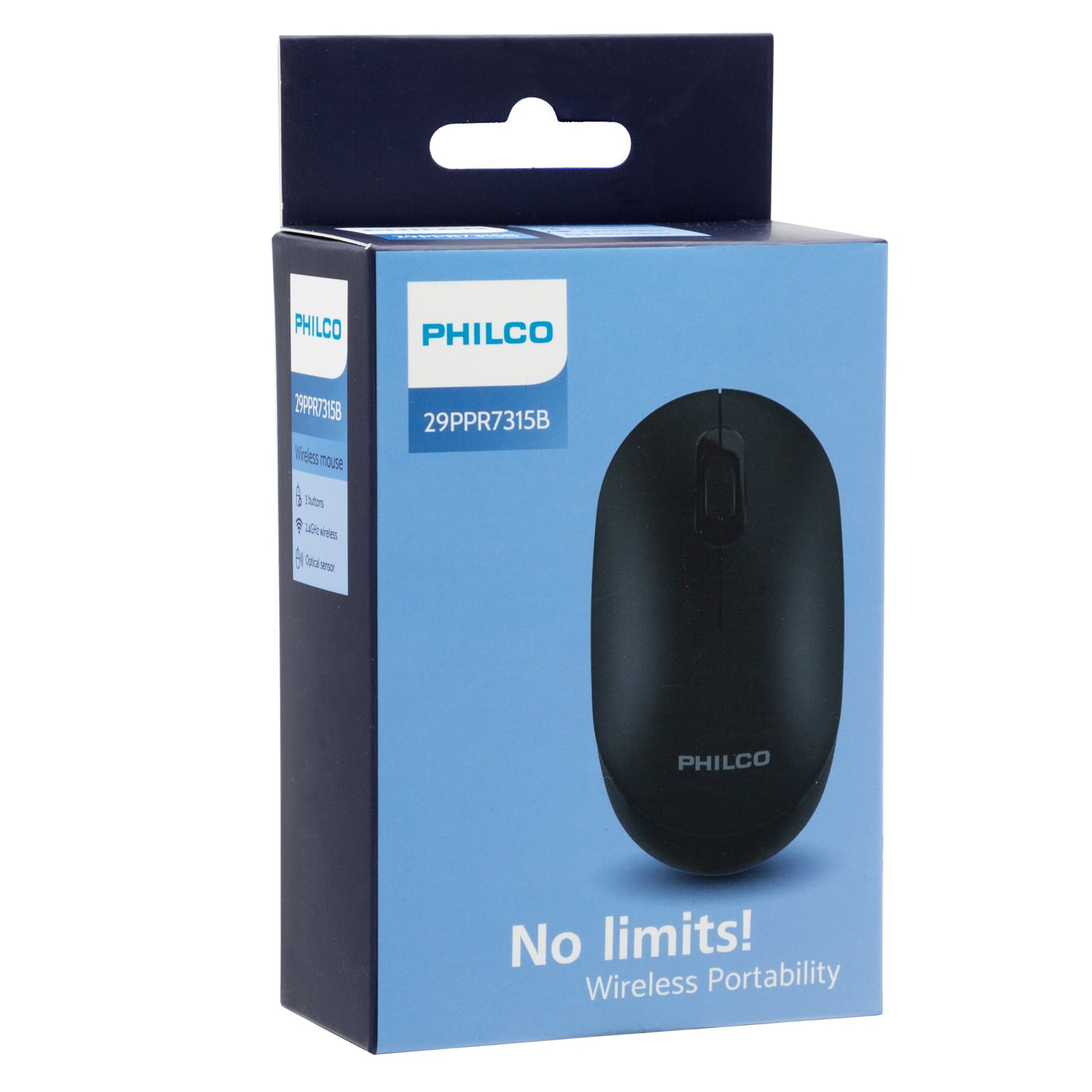 MOUSE INALÁMBRICO PHILCO PPR7315B NEGRO PRO - 1
