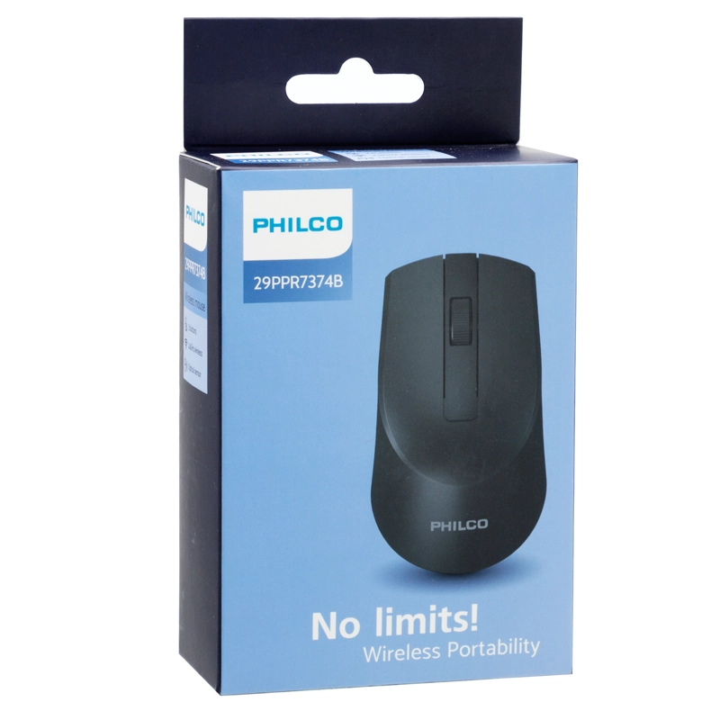 MOUSE INALÁMBRICO PHILCO PP7374B NEGRO PRO - 1
