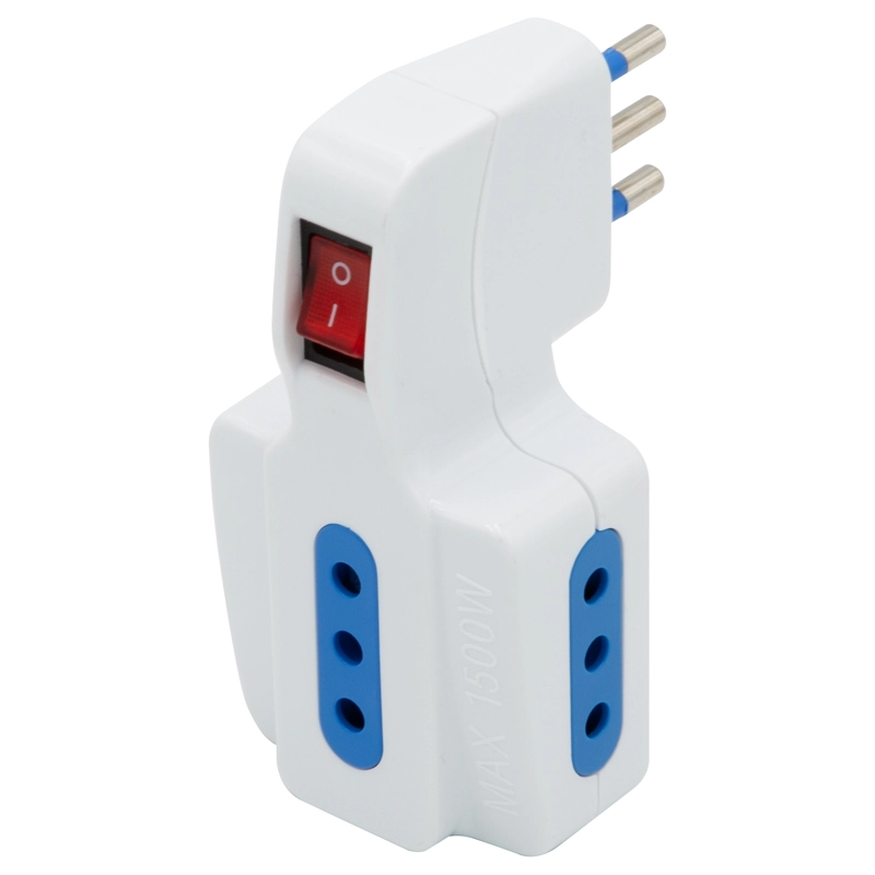 ENCHUFE PHILCO 78519 TRIPLE C/SWITHCH 2P + T 10 A 250 V BLANCO - 1