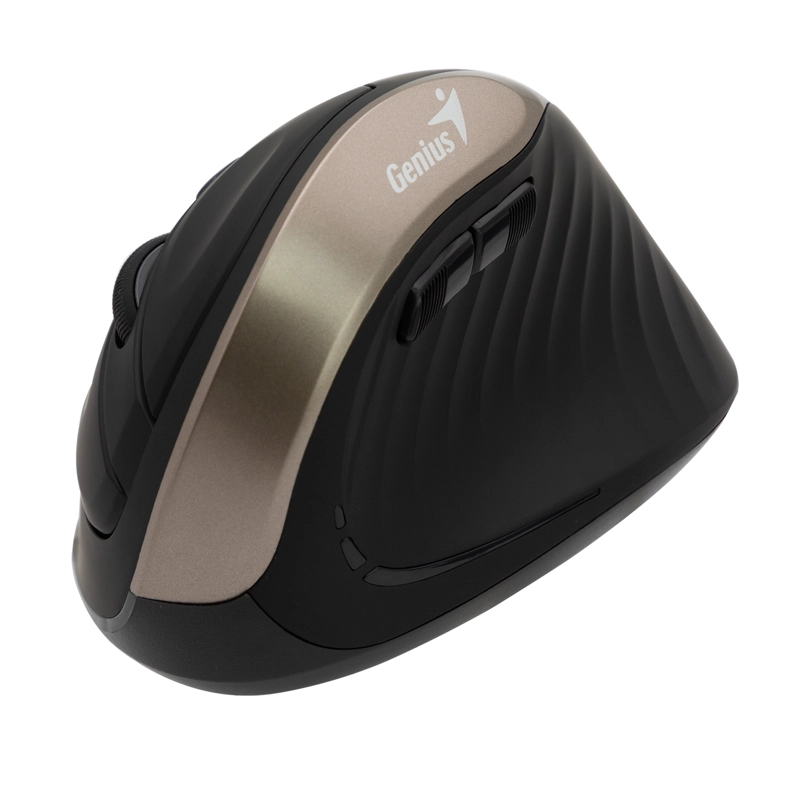MOUSE INALÁMBRICO GENIUS VERTICAL ERGO 8250S CHAMPAGNE GOLD - 6
