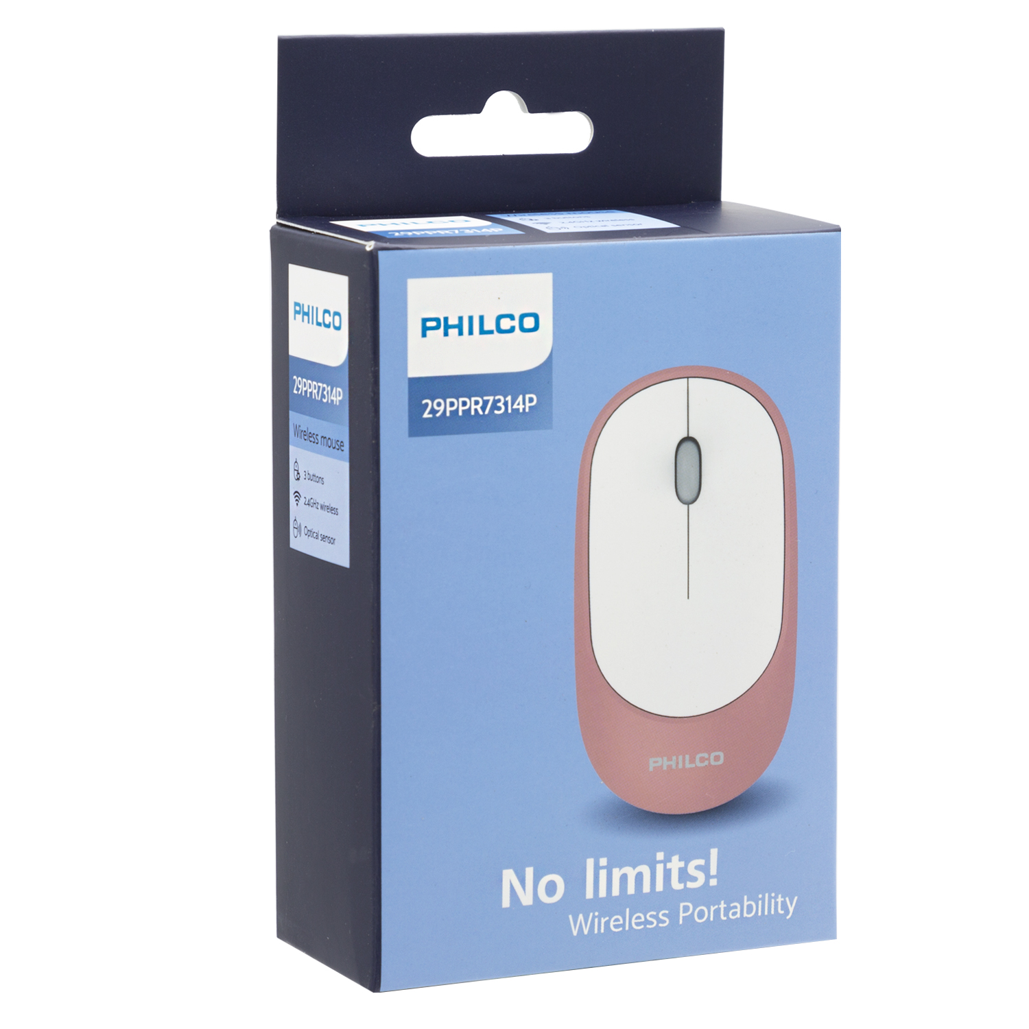 MOUSE INALAMBRICO PHILCO ROSADO (SPK7314) - 1