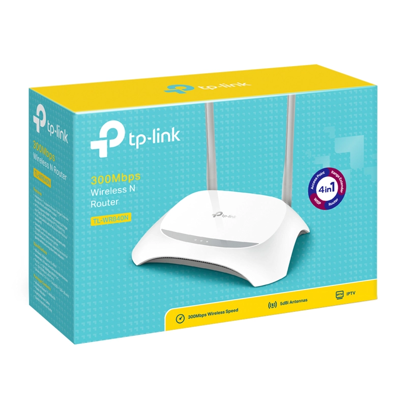 ROUTER TPLINK TL. WR840N 300MBPS WIRELESS N/REP - 6