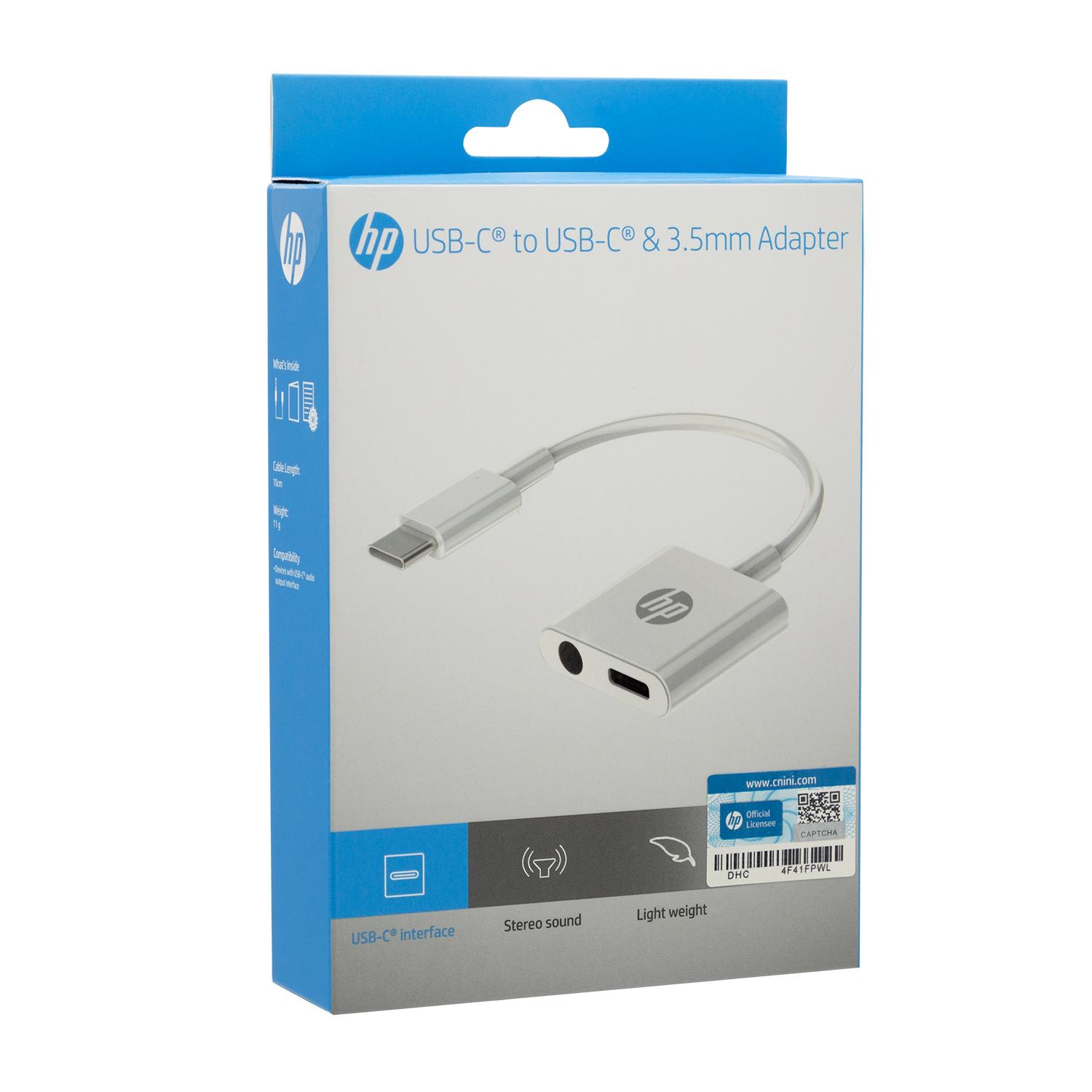 ADAPTADOR HP DHC-TC132 USB-C A 3,5 Y USB-C - 4