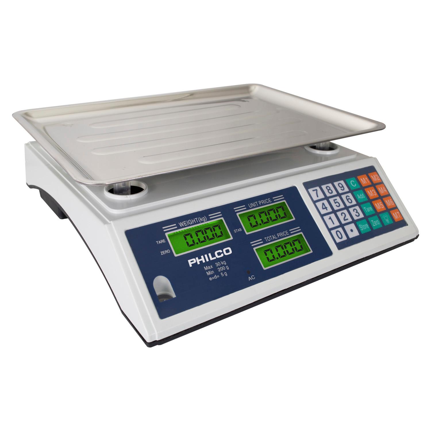 BALANZA DIGITAL 40 KG PHILCO ACERO INOX. - 5