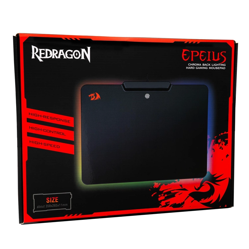 MOUSE PAD GAMER REDRAGON EPEIUS P009 DE GOMA M 25CM X 35CM X 3.6MM NEGRO - 4