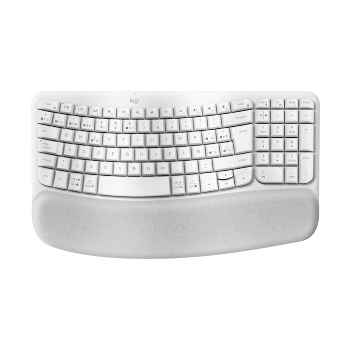 TECLADO LOGITECH ERGONÓMICO WAVE BLANCO SERIE ERGO - 3