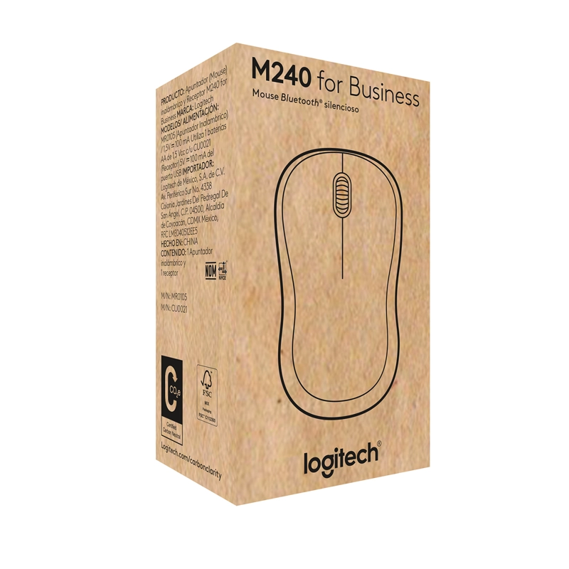 MOUSE LOGITECH M240 - GRAFITO - 6