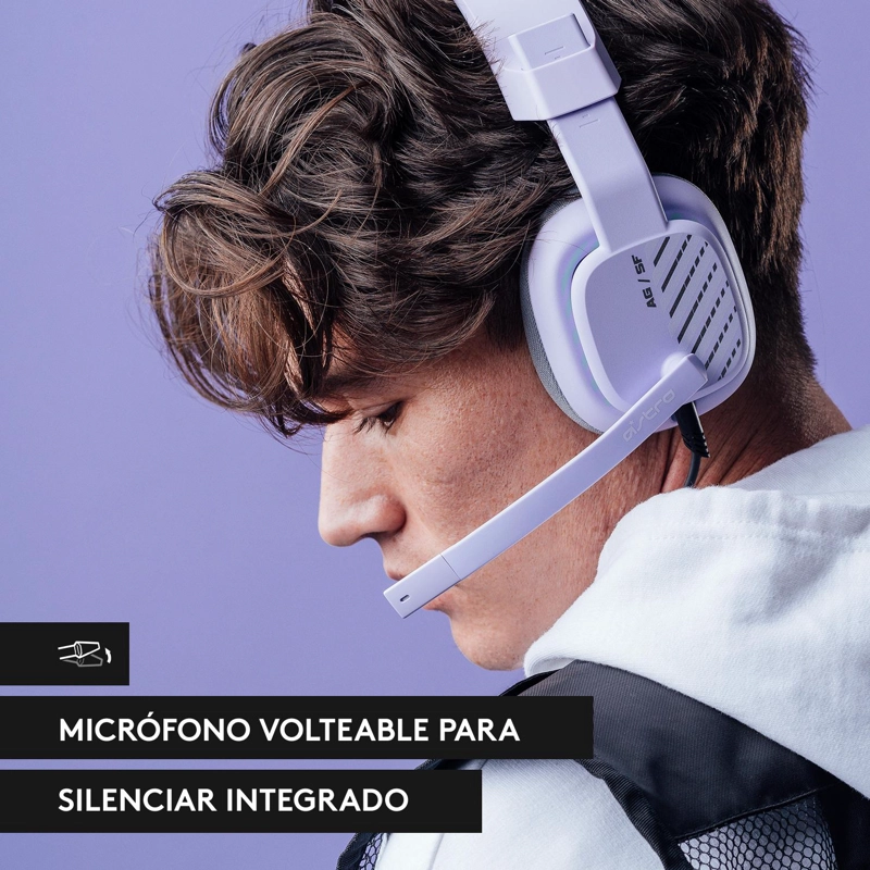 ASTRO GAMING A10 AUDIFONOS GEN 2 CON CABLE PARA PC LILA - 9