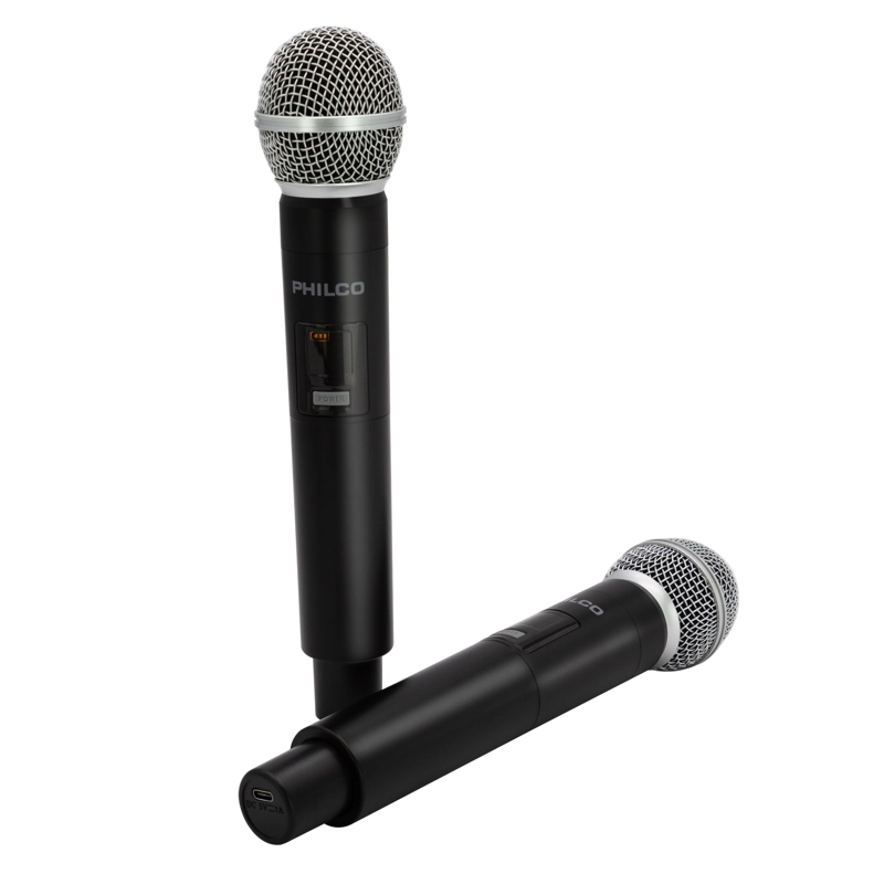 SET DE 2 MICROFONOS INALAMBRICOS UHF - 7