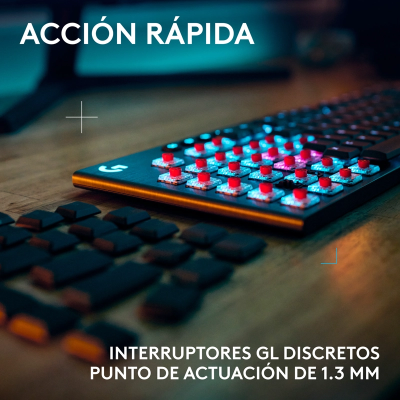 TECLADO INALAMBRICO LOGITECH G915 X LIGHTSPEED NEGRO US - 4