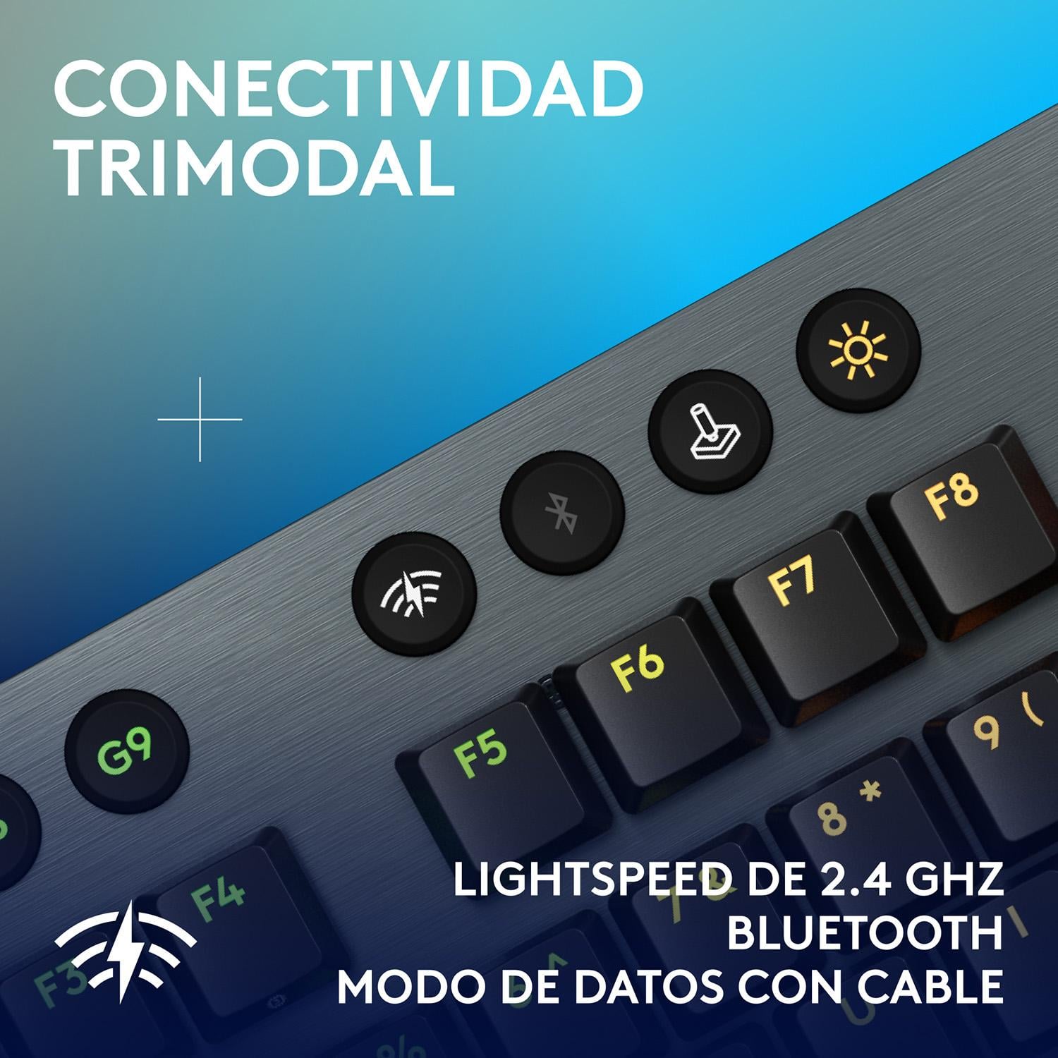 TECLADO INALAMBRICO LOGITECH G915 X LIGHTSPEED NEGRO US - 6