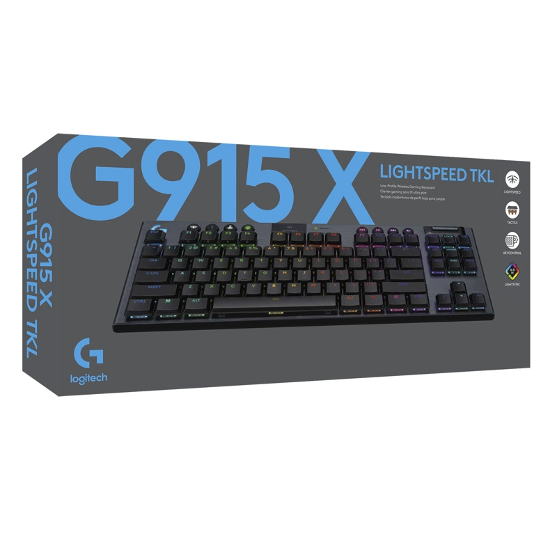 TECLADO INALAMBRICO LOGITECH G915 X LIGHTSPEED TKL NEGRO US - 4