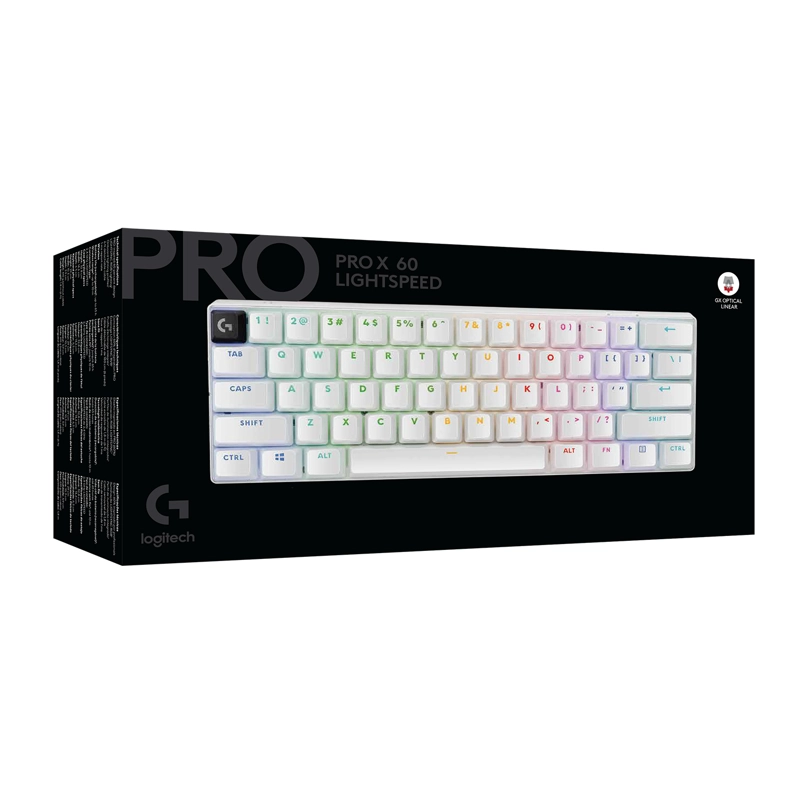 TECLADO INALAMBRICO LOGITECH G PRO X 60 LIGHTSPEED BLANCO - 4
