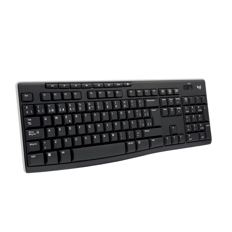 TECLADO INALAMBRICO LOGITECH K270 RECEPTOR 2.4 GHZ NEGRO - 3