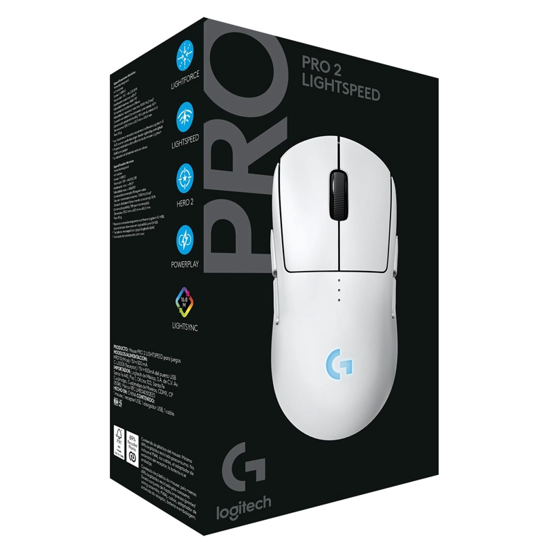 MOUSE INALAMBRICO GAMER LOGITECH G PRO 2 LIGHTSPEED BLANCO - 6