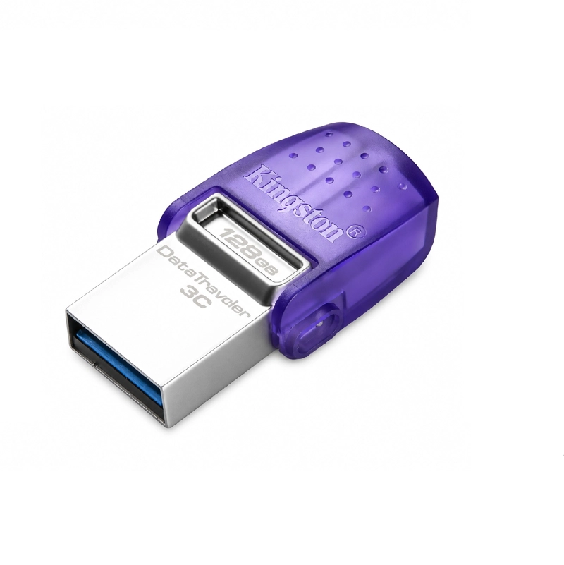 PENDRIVE KINGSTON DATATRAVELER MICRODUO 3C 128GB 3.2 GEN 1 C - 3