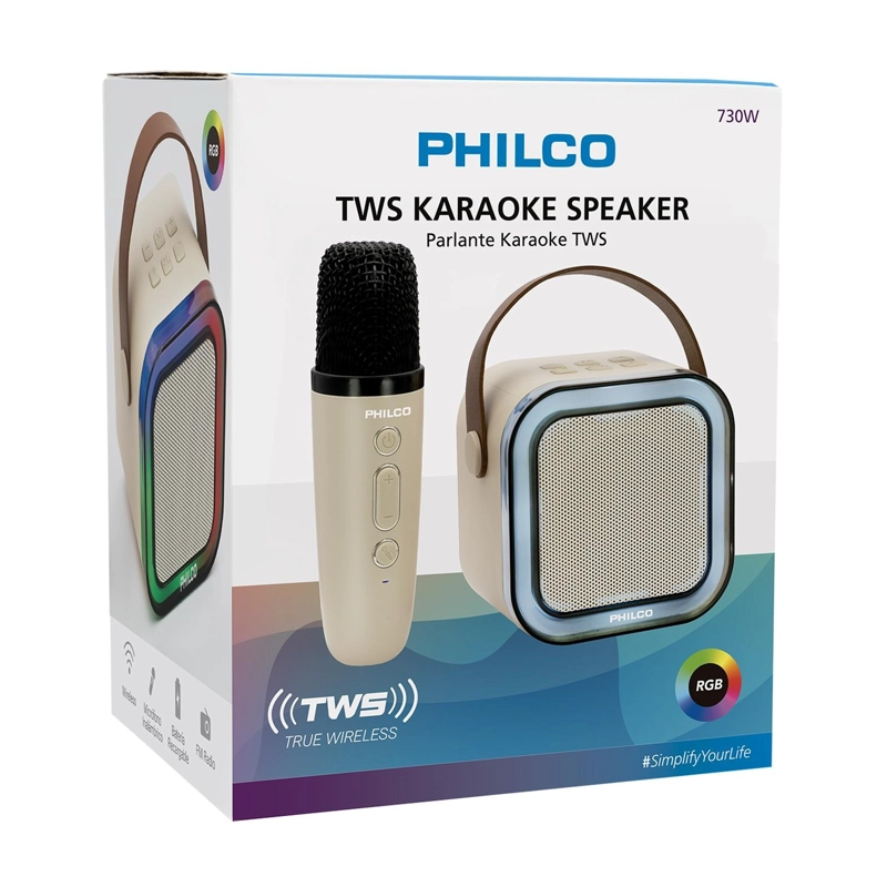 PARLANTE PHILCO MINI KARAOKE TWS 730W - 4