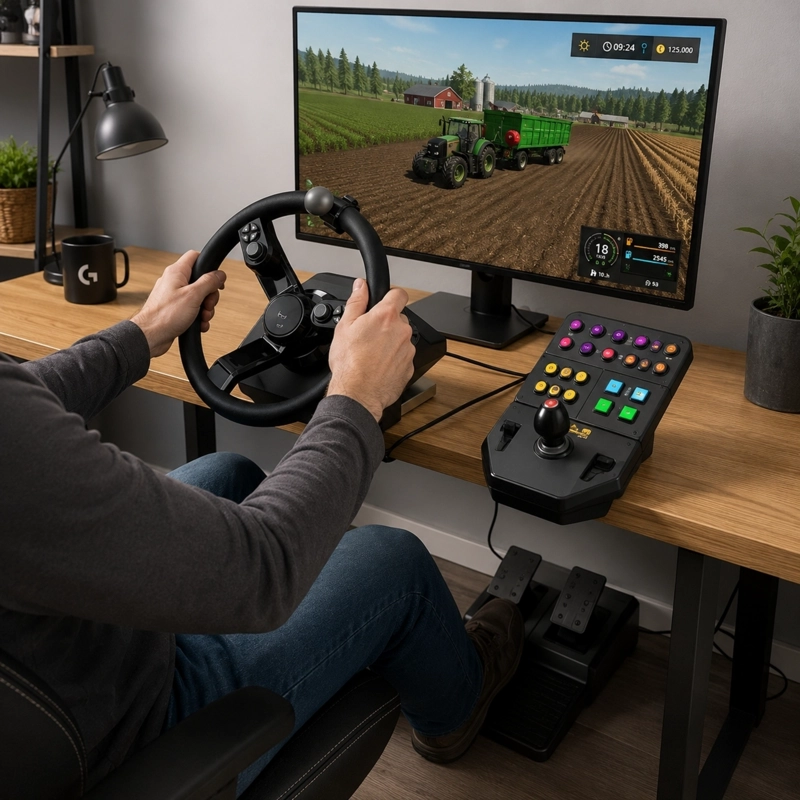 CONSOLA RETRO LOGITECH G SAITEK FARM SIM CONTROLLER - 3