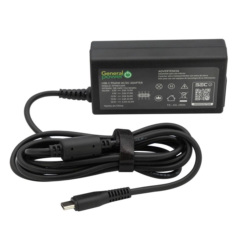 CARGADOR NOTEBOOK TIPO C PD 65W UNIVERSAL - 4