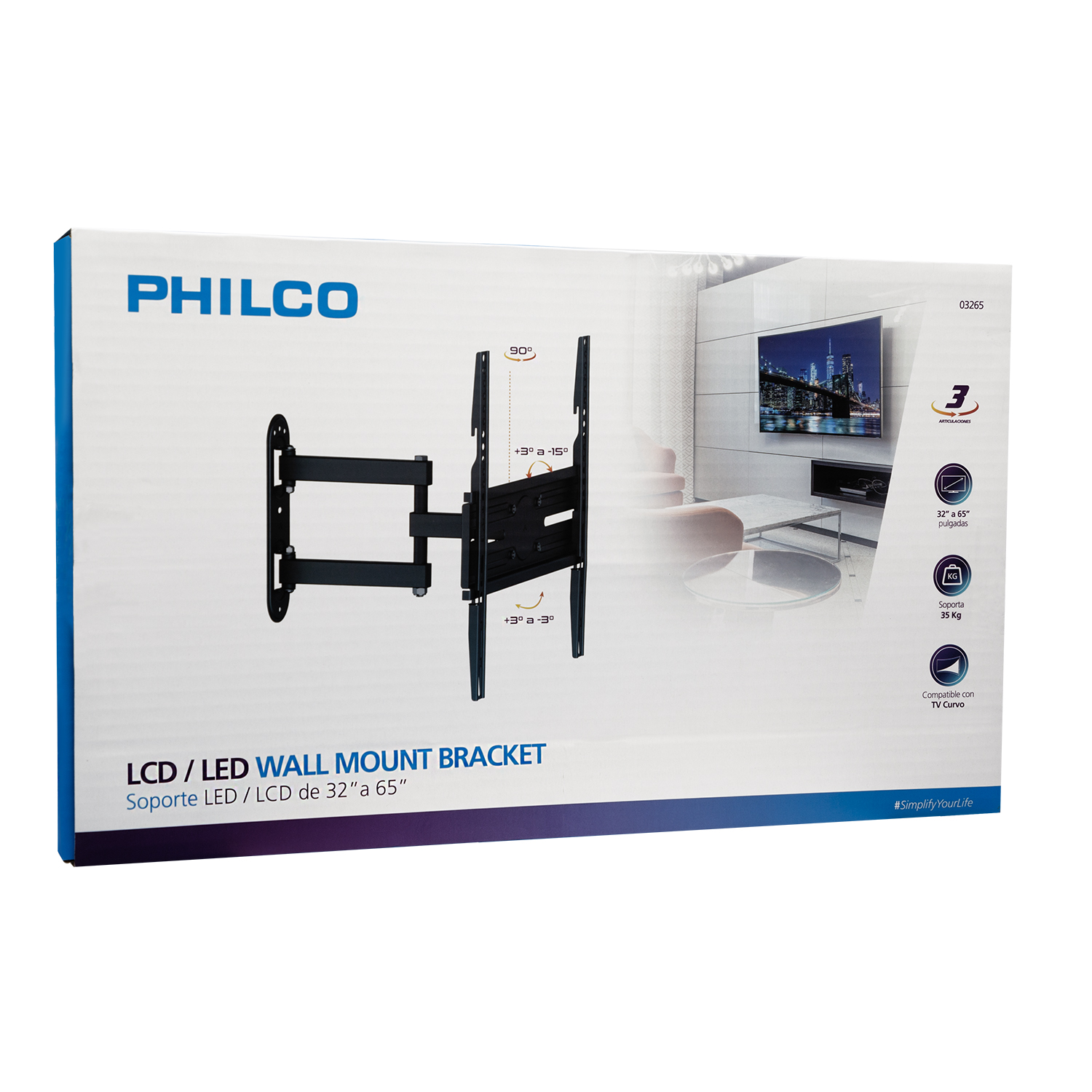 SOPORTE TV 32 - 65 CON 3 ARTICULACIONES (35 KG MAX.) - 1