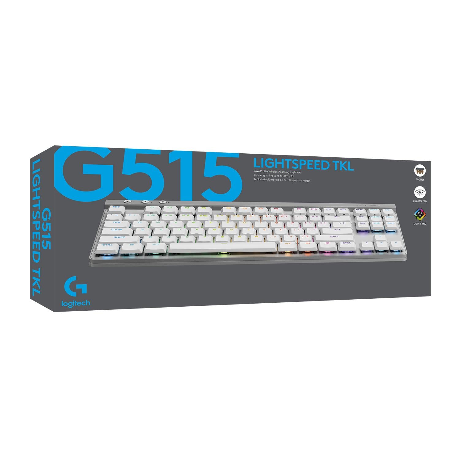 TECLADO INALAMBRICO LOGITECH G515 LIGHTSPEED TKL BLANCO - 8