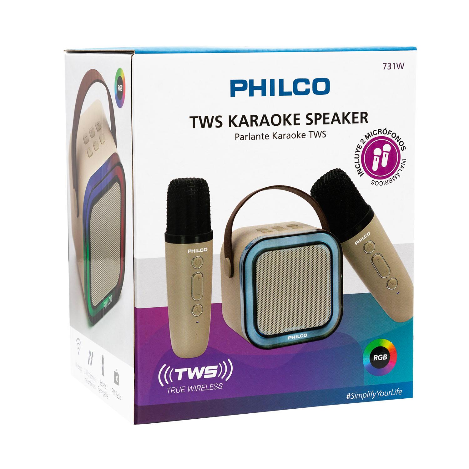 PARLANTE KARAOKE 2 MIC TWS PHILCO - 7