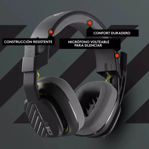 ASTRO GAMING A10 AUDIFONOS GEN 2 CON CABLE PARA PS NEGRO - 2