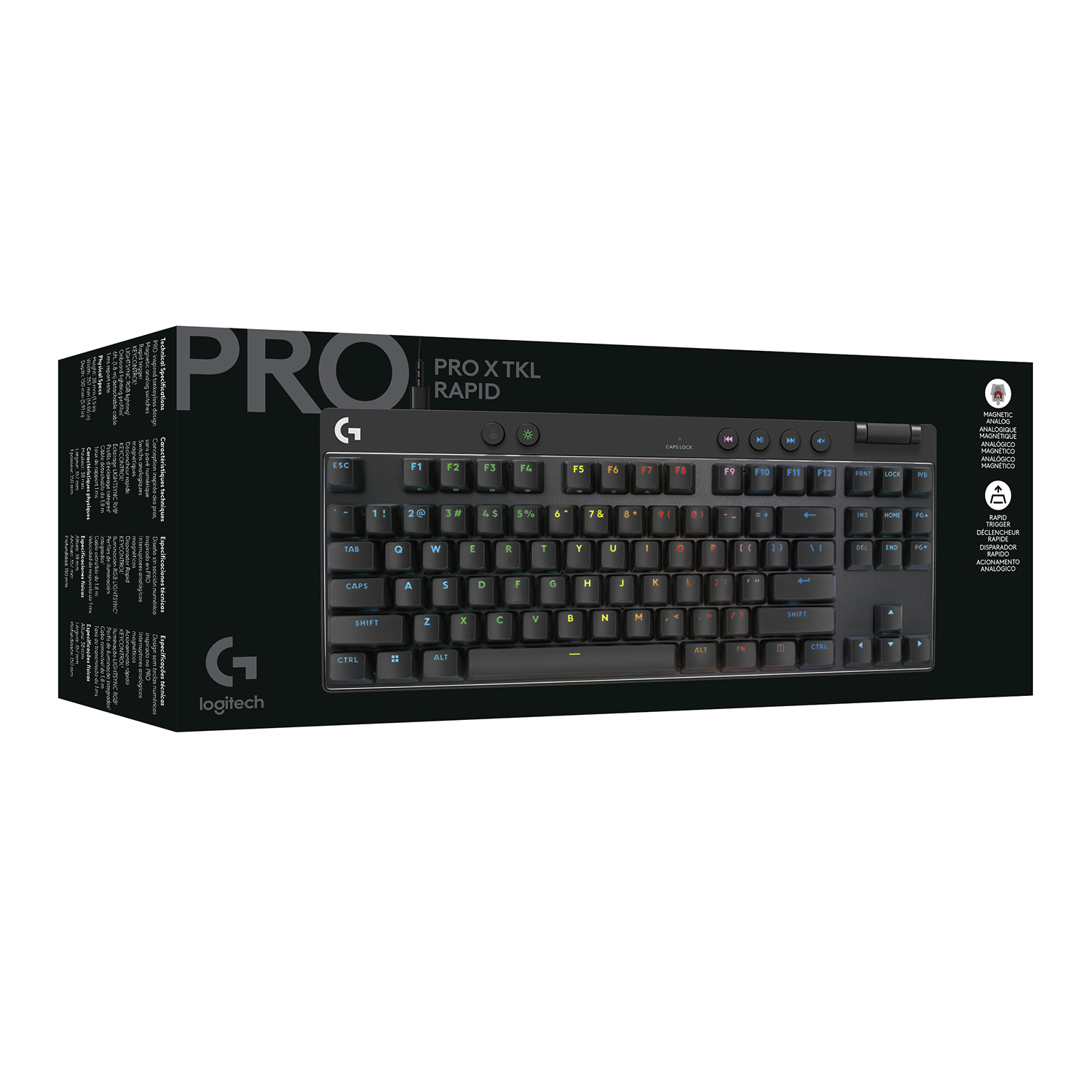 TECLADO PRO X TKL RAPID US BLACK - 5