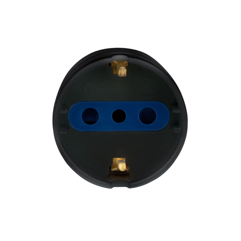 ENCHUFE SCHUKO 79313 C/PROTECTOR / SOBRECARGA NEGRO PHILCO - 3