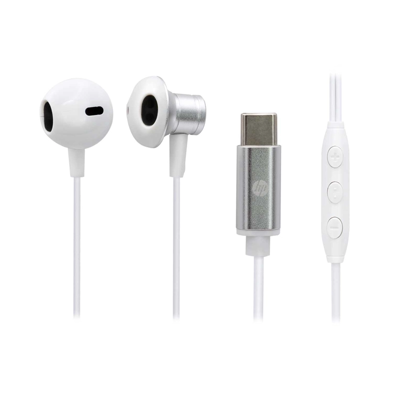 AUDIFONOS MANOS LIBRES HP IN EAR DHH-1126 TYPE C BLANCO - 2