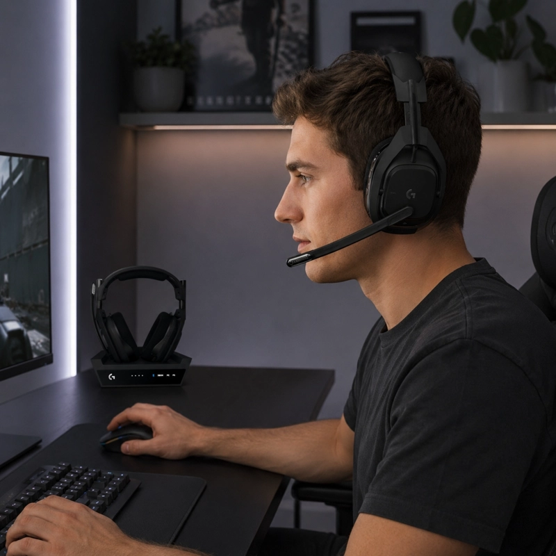 AUDIFONOS INALAMBRICOS LOGITECH G ASTRO A50 X GAMING NEGRO - 2