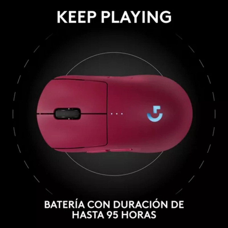 MOUSE INALAMBRICO GAMER LOGITECH G PRO 2 LIGHTSPEED MAGENTA - 5