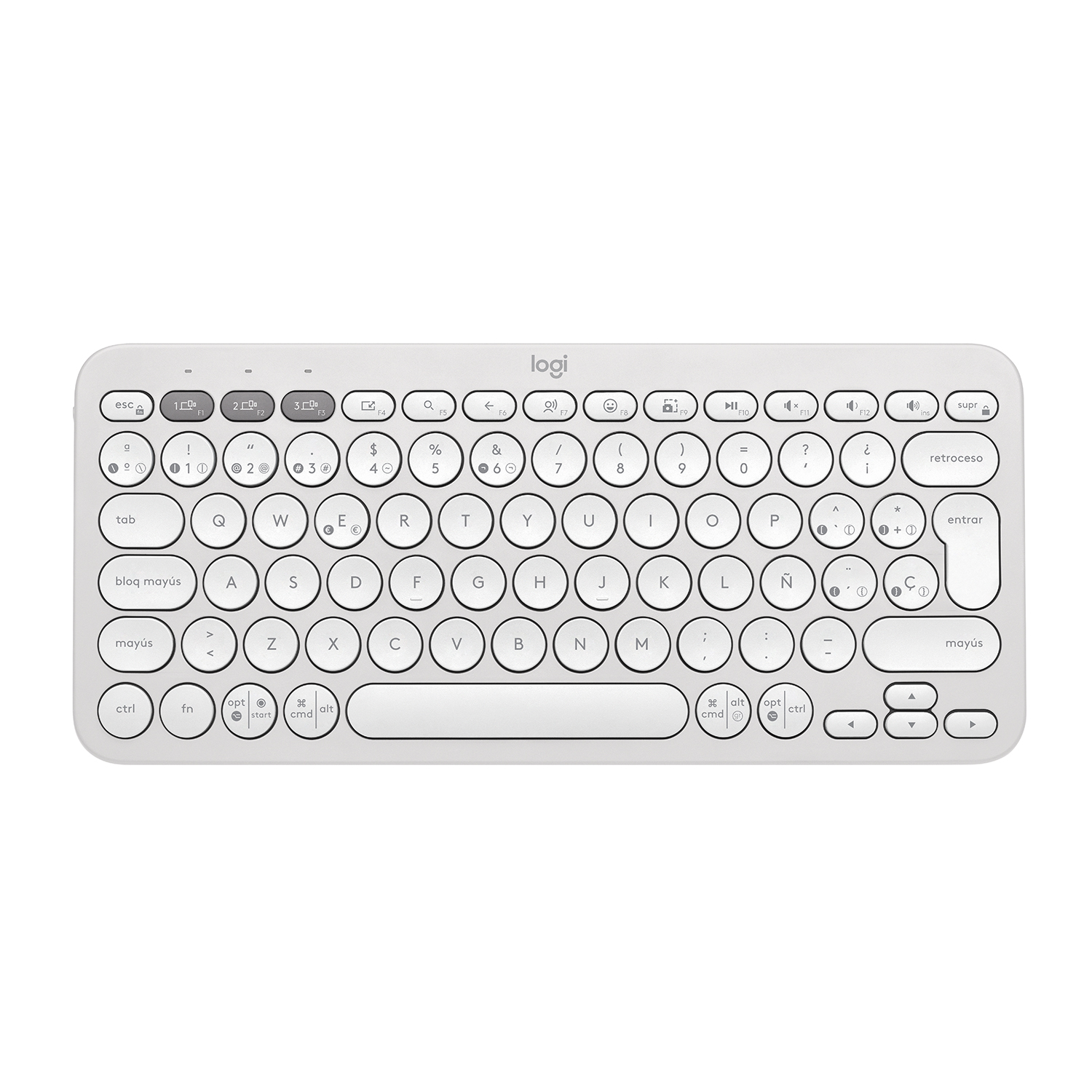TECLADO PEBBLE 2 K380 BLANCO - 4