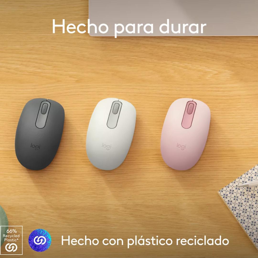 MOUSE INALAMBRICO BLUETOOTH LOGITECH M196 BLANCO - 6