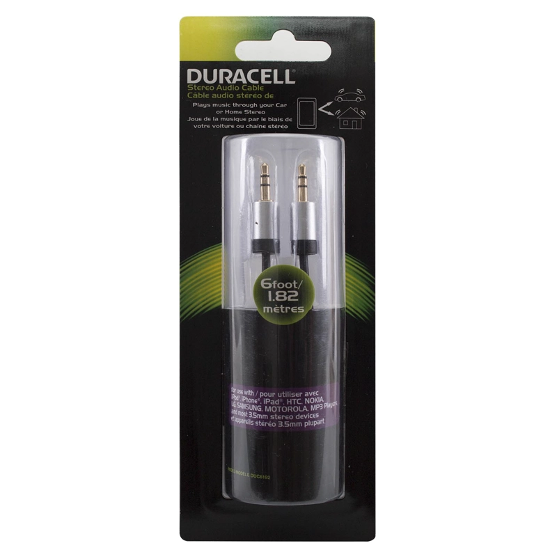 CABLE AUXILIAR 1.8 MTS DURACELL - 2