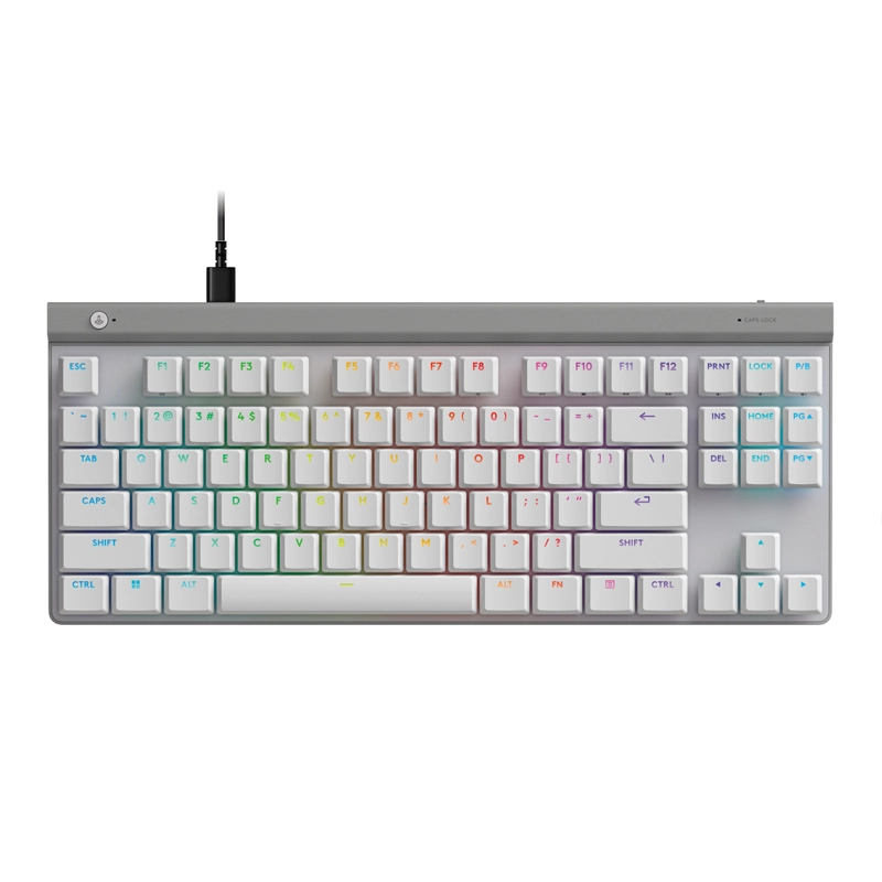 TECLADO GAMER CON CABLE LOGITECH G515 TKL, BLANCO INGLE S - 3
