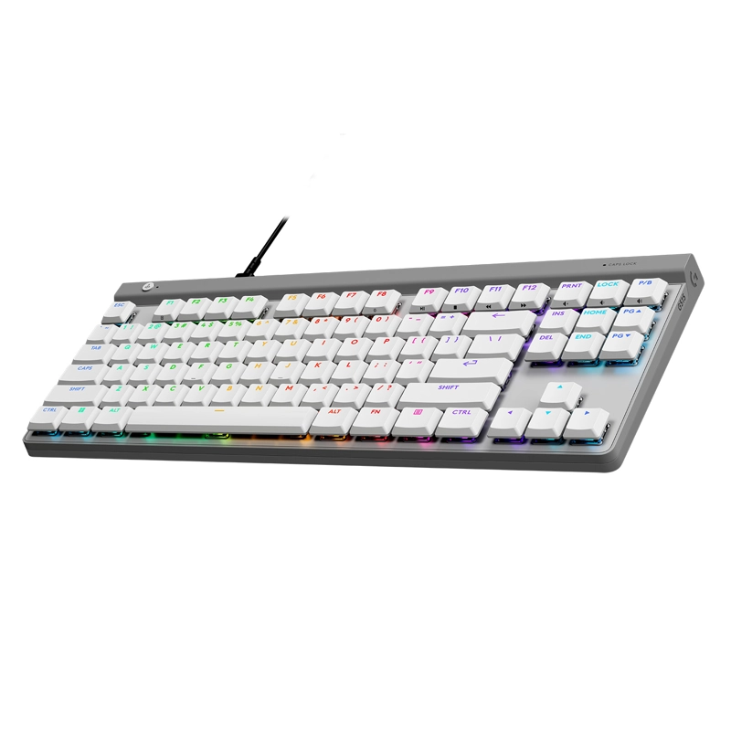 TECLADO GAMER CON CABLE LOGITECH G515 TKL, BLANCO INGLE S - 4
