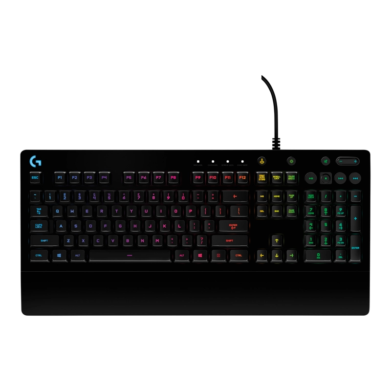 TECLADO LOGITECH G213 MULTICOLOR GAMING QWERTY NEGRO - 1