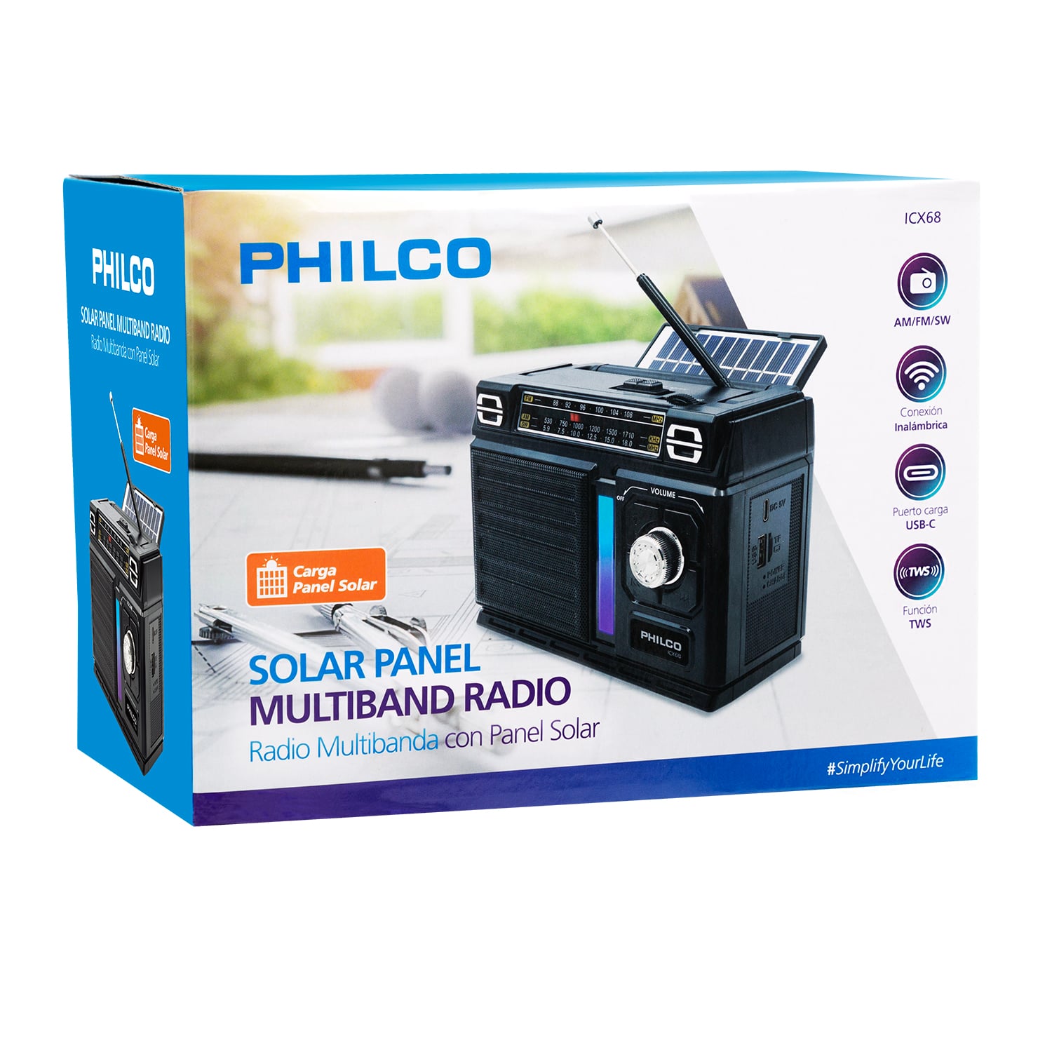 RADIO MULTIBANDA PHILCO ICX68 - 8