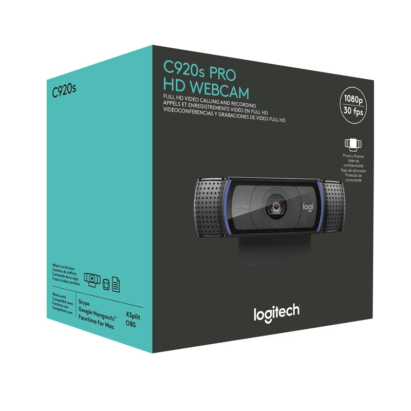 WEBCAM LOGITECH PRO HD C920S - 1