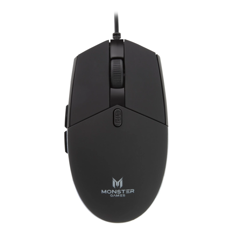MOUSE GAMER MONSTER TIDE 3200DPI 5 BOTONES NEGRO OPEN BOX - 2